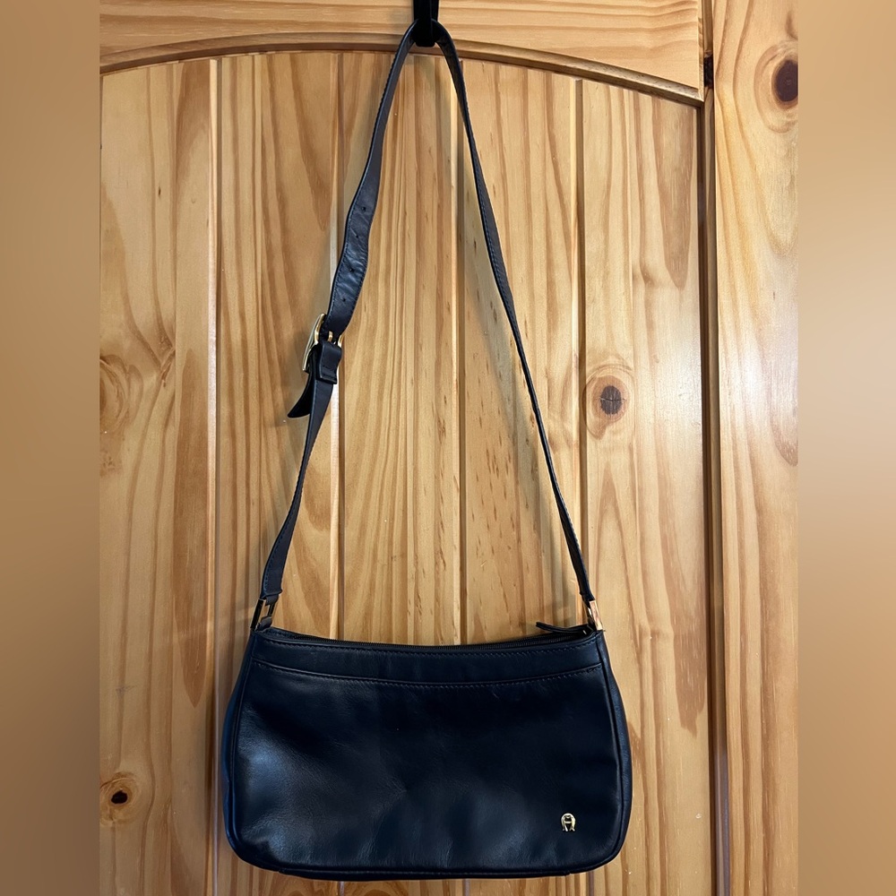 Etienne Aigner Black Leather Purse